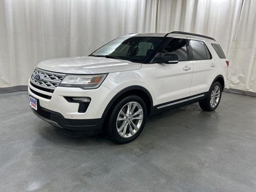 WHITE PLATINUM MET TRI-COAT 2018 Ford Explorer XLT