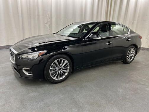 Black Obsidian 2023 INFINITI Q50 3.0t LUXE
