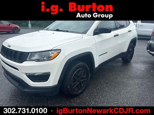 White Clearcoat 2019 Jeep Compass Sport