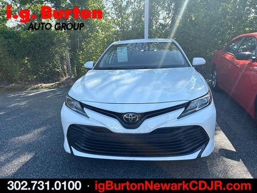 Super White 2019 Toyota Camry LE