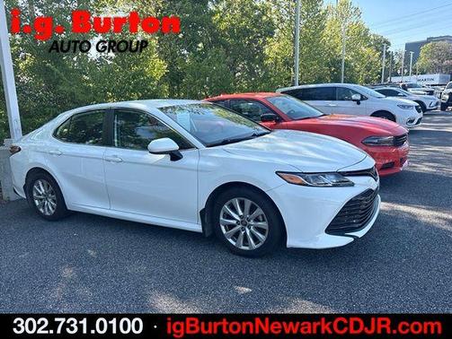 Super White 2019 Toyota Camry LE
