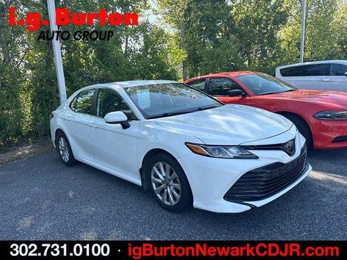 Super White 2019 Toyota Camry LE