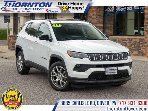 Bright White Clearcoat 2022 Jeep Compass Latitude Lux