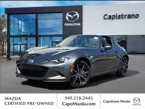 Machine Gray Metallic 2025 Mazda MX-5 Miata RF Grand Touring