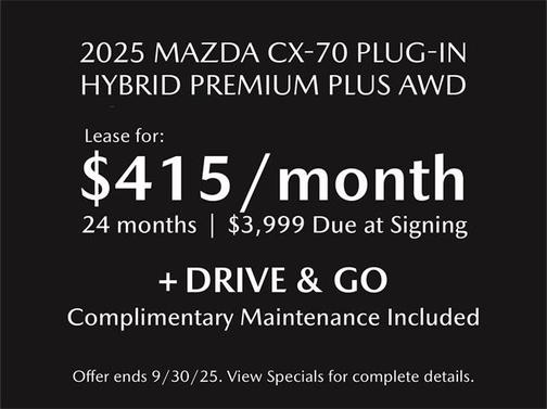 2025 Mazda CX-70 PHEV Premium Plus Package