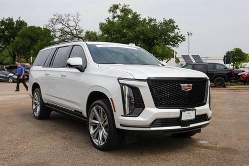 Crystal White Tricoat 2025 Cadillac Escalade ESV 4WD Sport Platinum