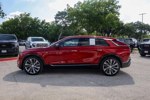 Radiant Red Tintcoat 2025 Cadillac LYRIQ Luxury