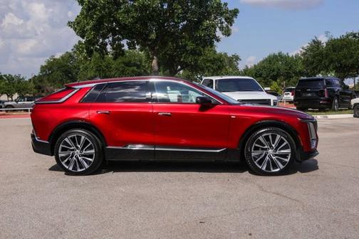 Radiant Red Tintcoat 2025 Cadillac LYRIQ Luxury