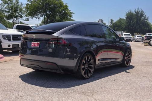 Gray 2022 Tesla Model X Plaid
