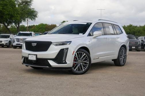 Crystal White Tricoat 2023 Cadillac XT6 AWD Sport