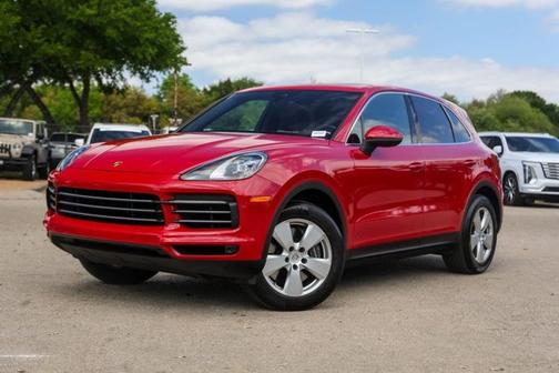 Red 2021 Porsche Cayenne Base