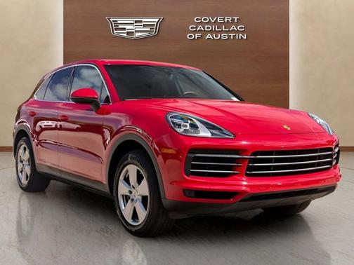 Red 2021 Porsche Cayenne Base