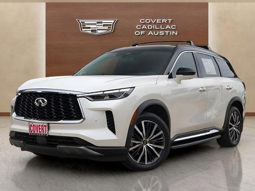 Majestic White/Black Obsidian 2025 INFINITI QX60 AUTOGRAPH