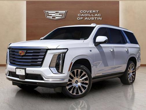 Vibrant White Tricoat 2026 Cadillac Escalade RWD Platinum Luxury