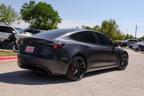 Black 2025 Tesla Model 3 Performance