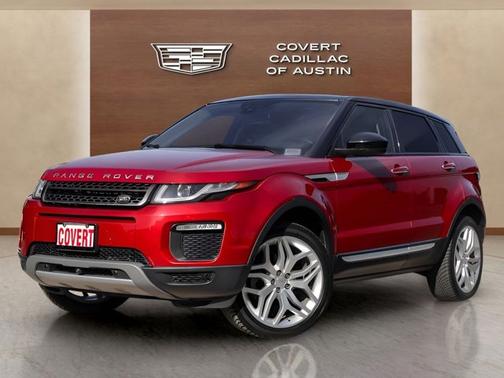 Red 2017 Land Rover Range Rover Evoque HSE