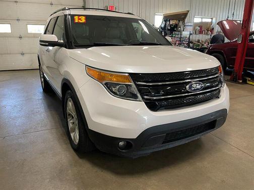 White Platinum Metallic Tri-Coat 2013 Ford Explorer Limited