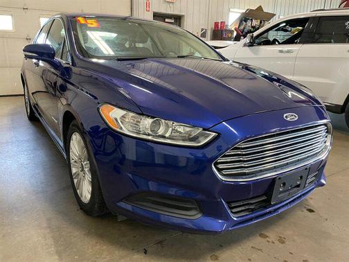 White Platinum Metallic Tri-Coat 2015 Ford Fusion Hybrid SE