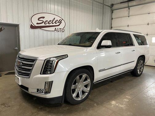 Crystal White Tricoat 2016 Cadillac Escalade ESV Platinum