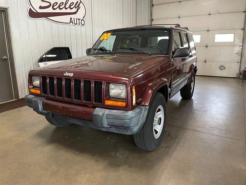 RED 2000 Jeep Cherokee Sport 4WD