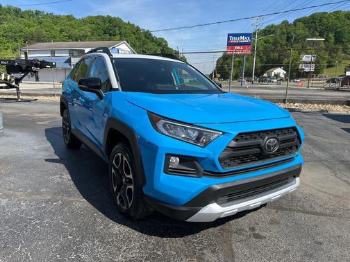 Blue Flame/Ice Edge Roof 2019 Toyota RAV4 Adventure