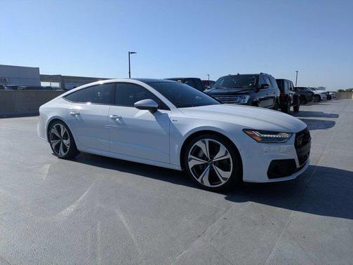 Glacier White Metallic 2022 Audi A7 55 Premium