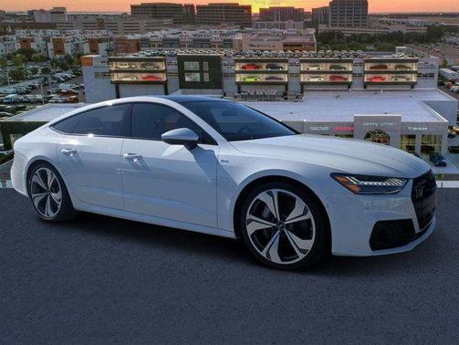 Glacier White Metallic 2022 Audi A7 55 Premium