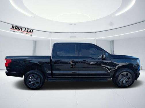Agate Black Metallic 2025 Ford F-150 Lightning Flash