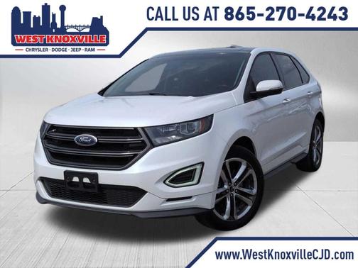 White Platinum Tri-Coat Metallic 2016 Ford Edge Sport