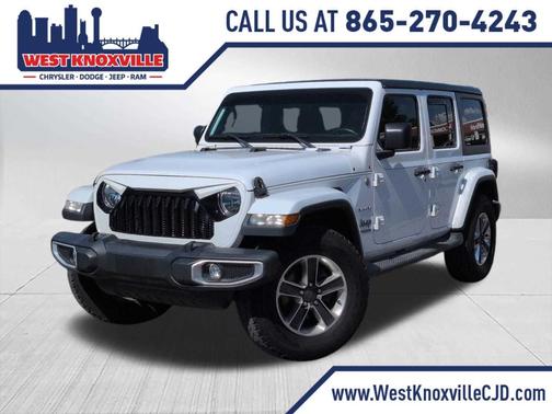 Bright White Clearcoat 2018 Jeep Wrangler Unlimited Sahara