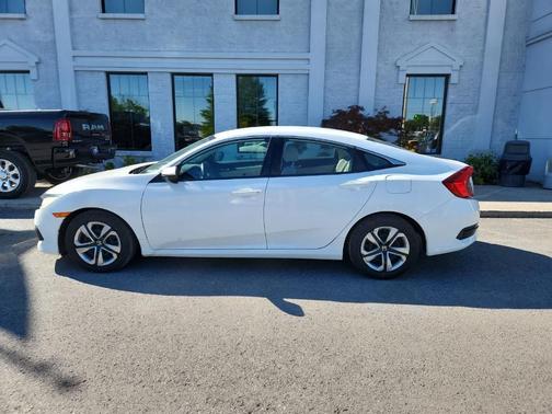 White 2018 Honda Civic LX