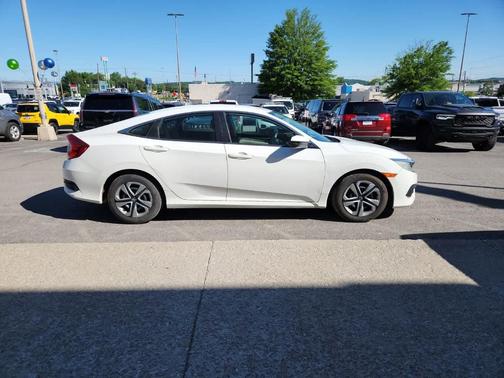 White 2018 Honda Civic LX