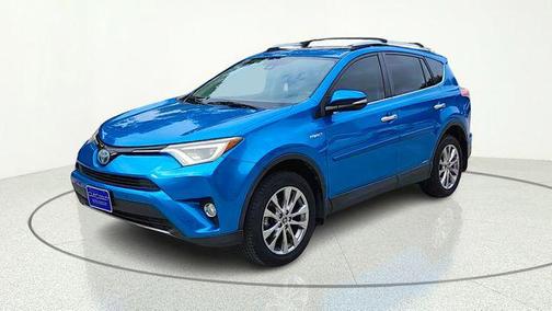 Electric Storm Blue 2017 Toyota RAV4 Hybrid Limited