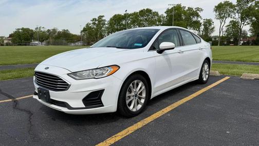 White 2020 Ford Fusion Hybrid SE