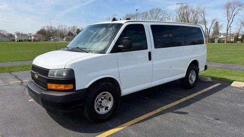 White 2018 Chevrolet Express 3500 LS
