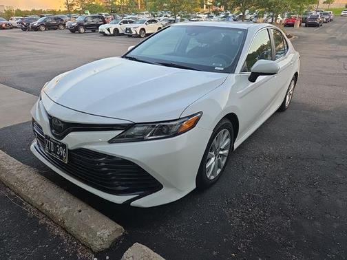 Super White 2019 Toyota Camry LE