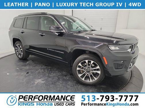 Diamond Black Crystal Pearlcoat 2021 Jeep Grand Cherokee L Overland