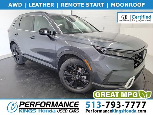 Gray 2024 Honda CR-V Hybrid Sport Touring AWD