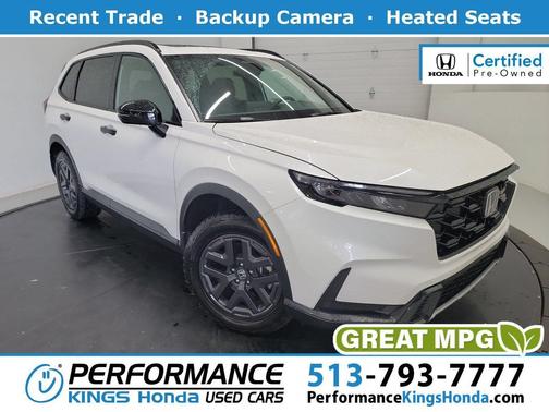 Platinum White Pearl 2026 Honda CR-V Hybrid TrailSport AWD