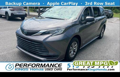 Predawn Gray Mica 2021 Toyota Sienna LE