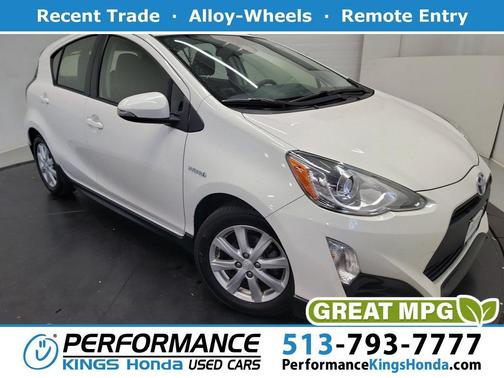 Super White 2017 Toyota Prius c Two