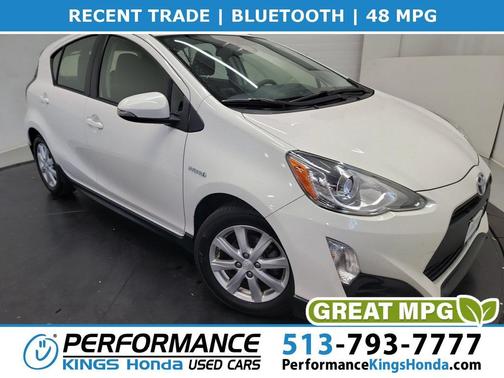 Super White 2017 Toyota Prius c Two
