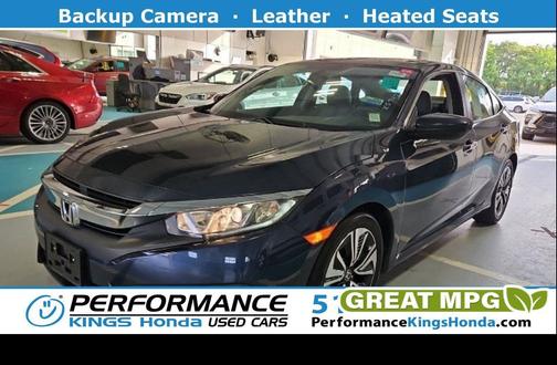 Cosmic Blue Metallic 2017 Honda Civic EX-L