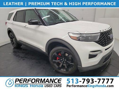 Star White Metallic Tri-Coat 2021 Ford Explorer ST