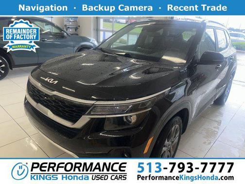 Cherry Black 2022 Kia Seltos S