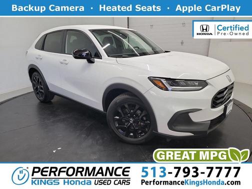 Platinum White Pearl 2024 Honda HR-V AWD Sport