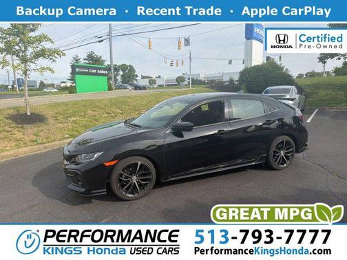Crystal Black Pearl 2021 Honda Civic Sport