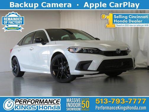 Platinum White Pearl 2023 Honda Civic Sport