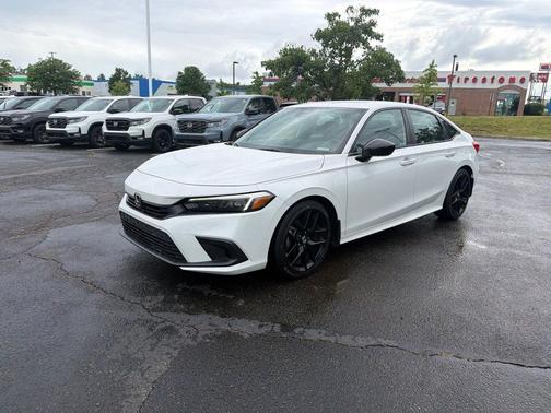 Platinum White Pearl 2023 Honda Civic Sport