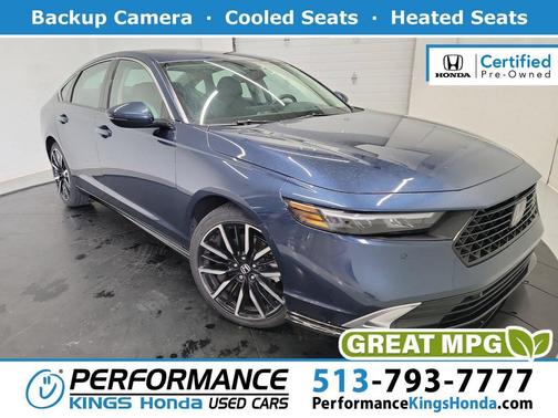 Canyon River Blue Metallic 2023 Honda Accord Hybrid Touring